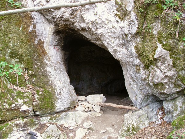 Adlerova jeskyn - vstup