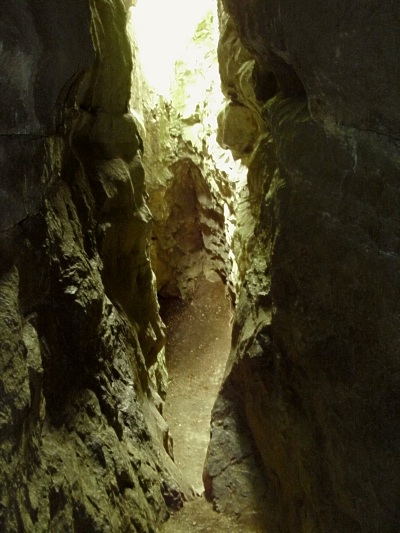 Jchymka - pohled do Tunelu ze stednho patra