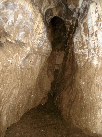 Malčina jeskyně - konec hlavní chodby