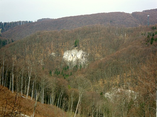 Výhled na Křtinské údolí pod Vepřkem